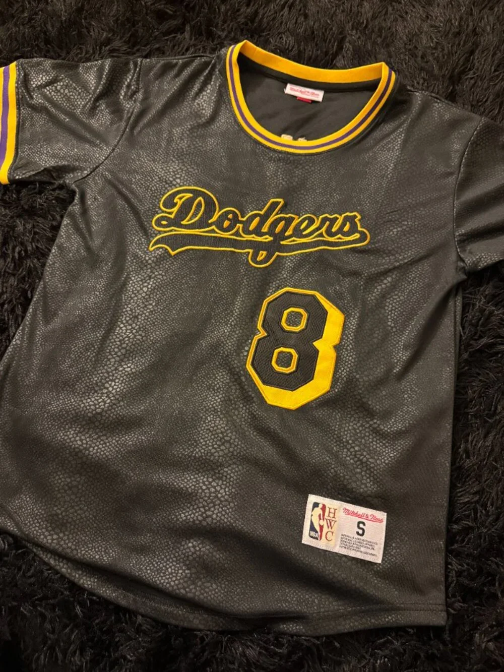 Kobe Bryant Los Angeles Dodgers Mitchell & Ness Jersey - Black